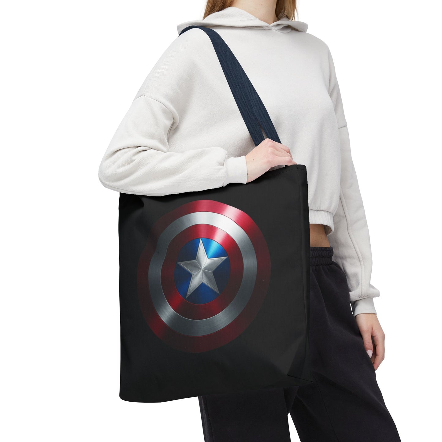 Heroic Shield Tote Bag - Stylish Marvel-Inspired Carryall for Fans