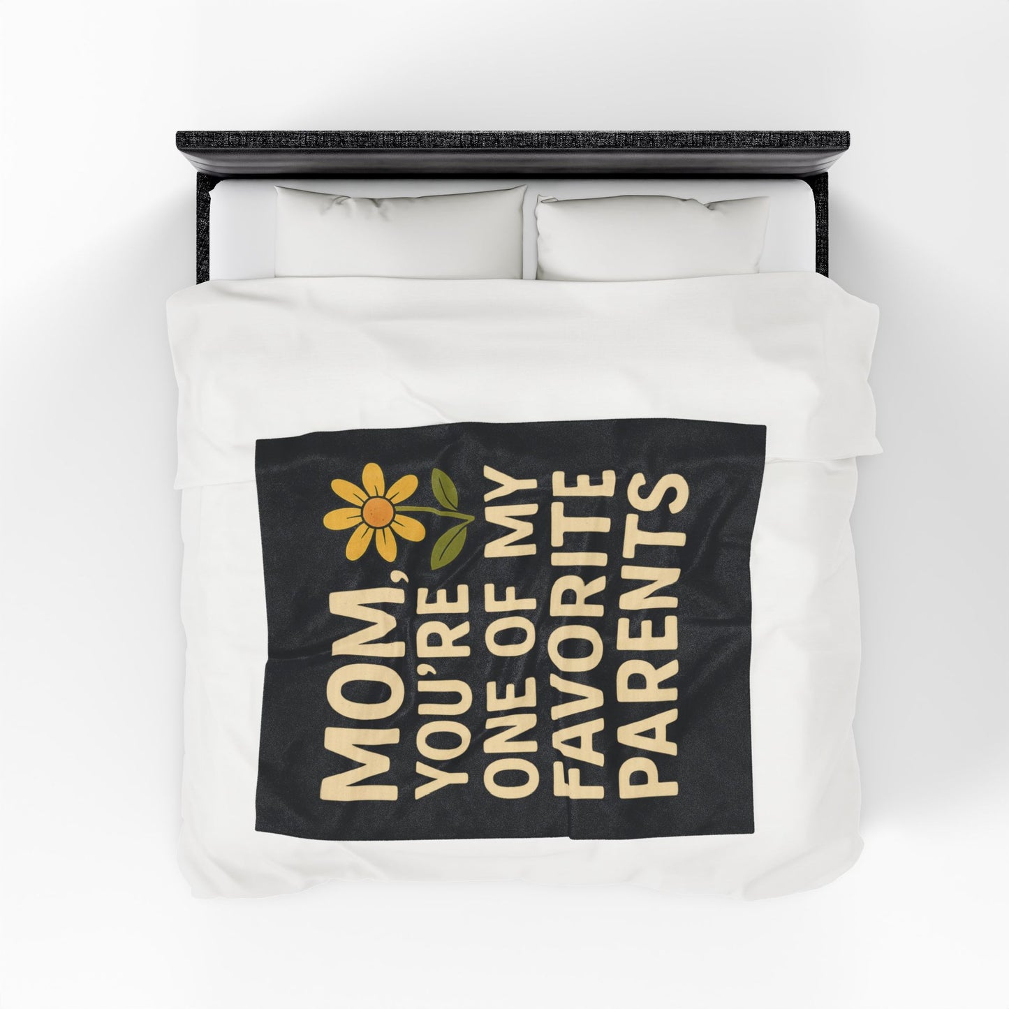 Velveteen Plush Blanket - Mom You're One of My Favorite Parents Mother's Day Throw Blanket Mom Decor