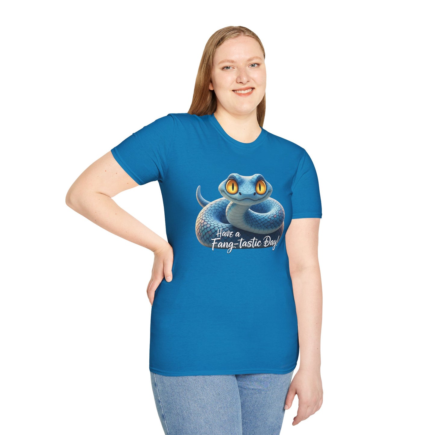 Have A Fang-tastic Day Snake T-Shirt, Funny Reptile Tee, Cute Snake Lover Gift, Animal Pun Shirt, Humor Top For Her Or Him