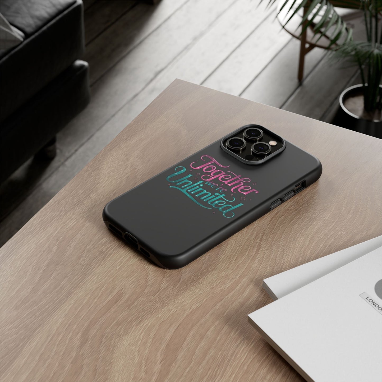 iPhone Case with Musical Quote Together We're Unlimited Musical Phone Case