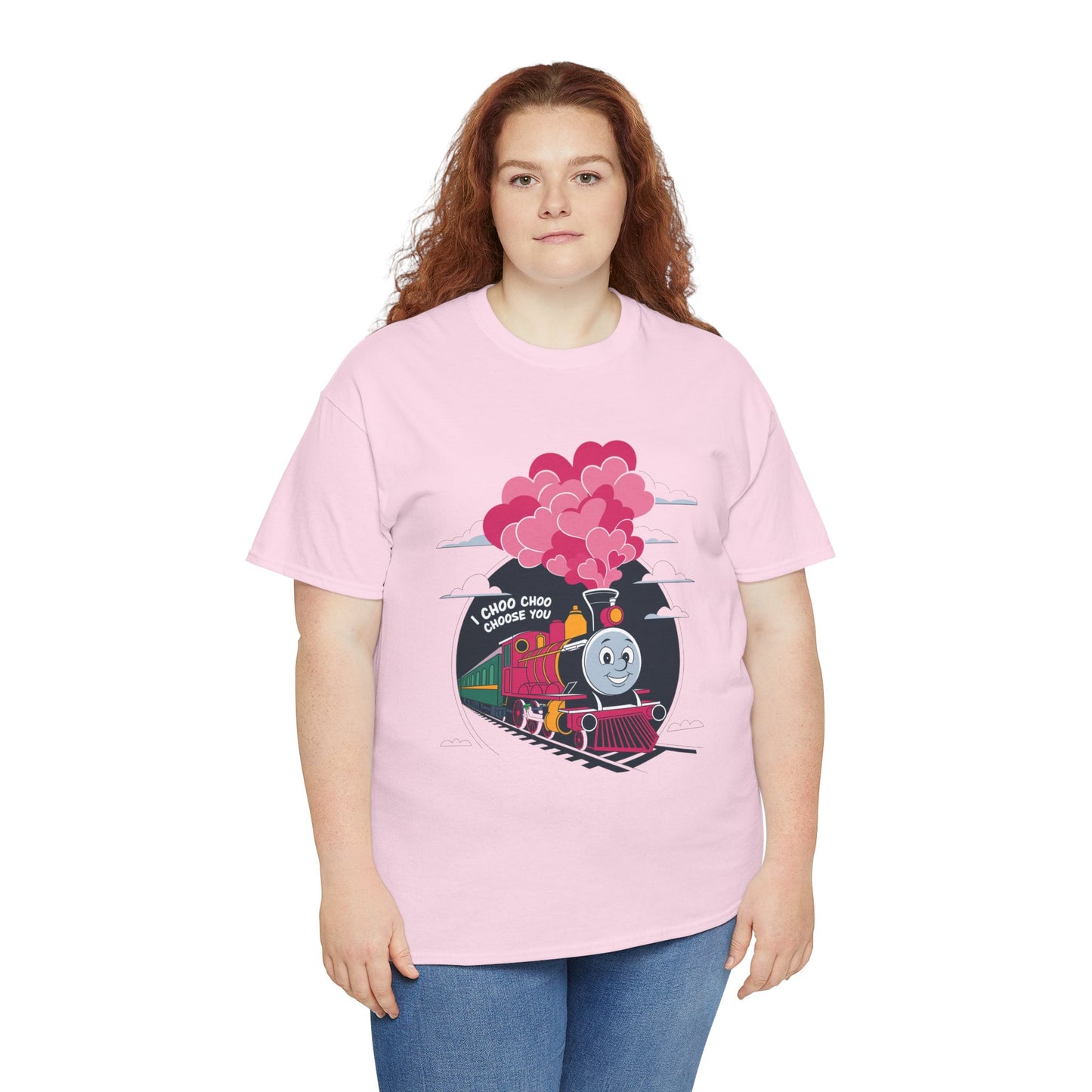 I Choo Choo Choose You Shirt, Cute Train Valentine Tee, Funny Love Graphic TShirt, Romantic Gift For Him Her, Valentine Pun Shir