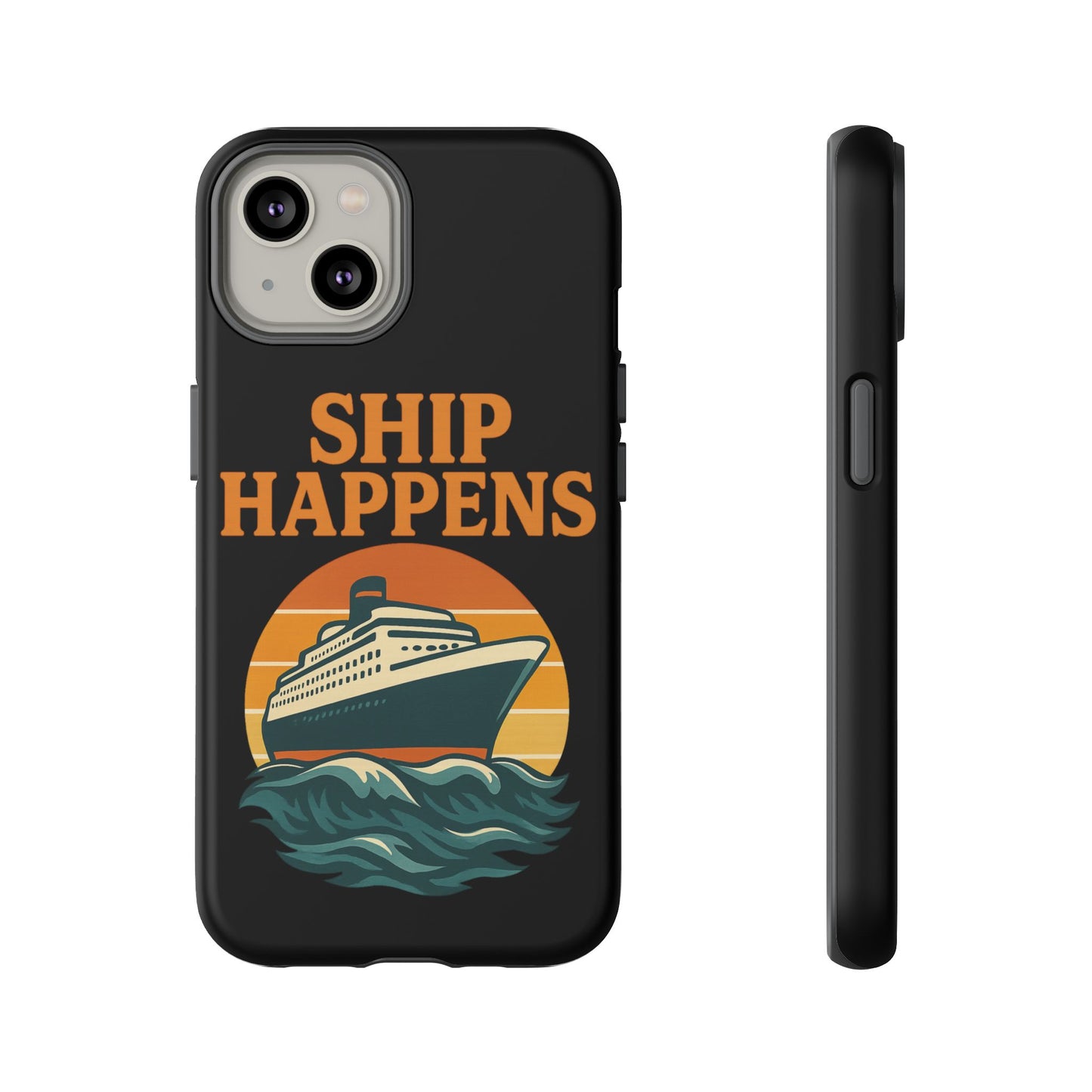 iPhone Case Ship Happens Sunset Cruise Case Gift for Travel Lovers Nautical Phone Case Cruise Accessory