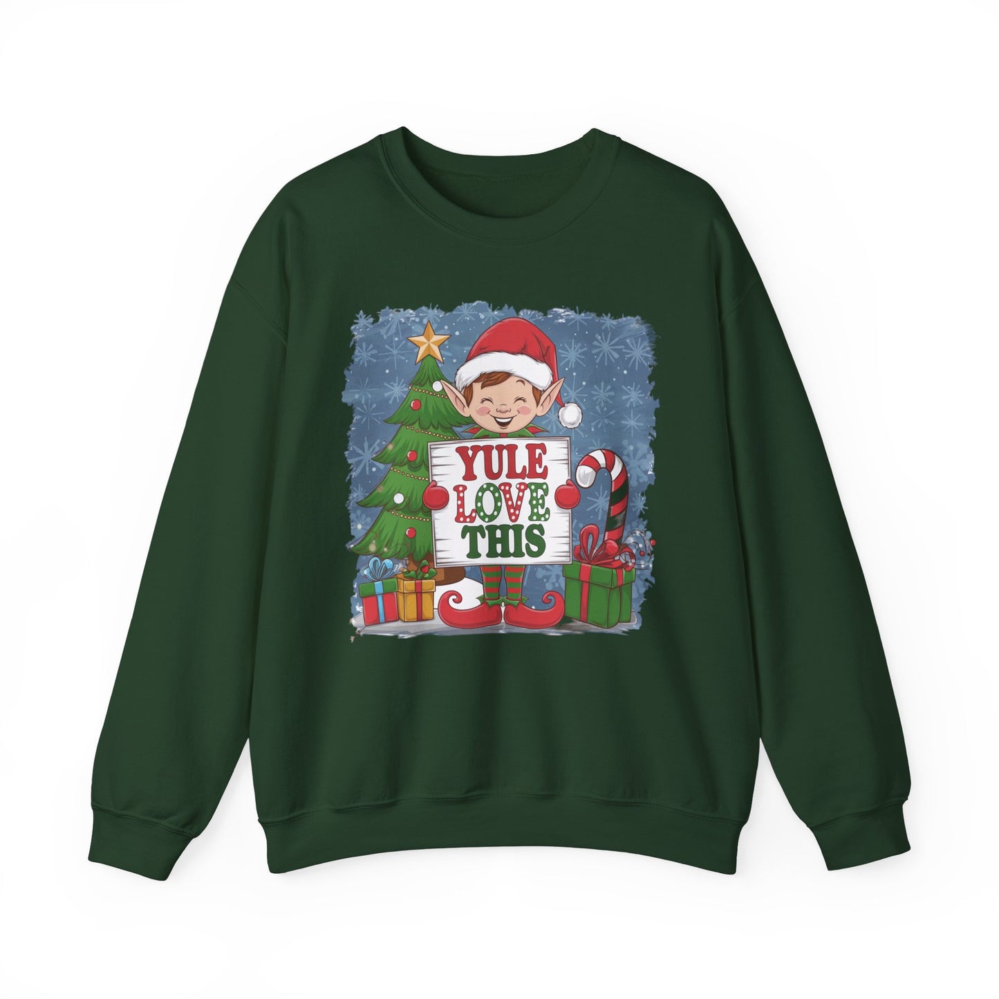 Christmas Elf Sweatshirt 'Yule Love This'