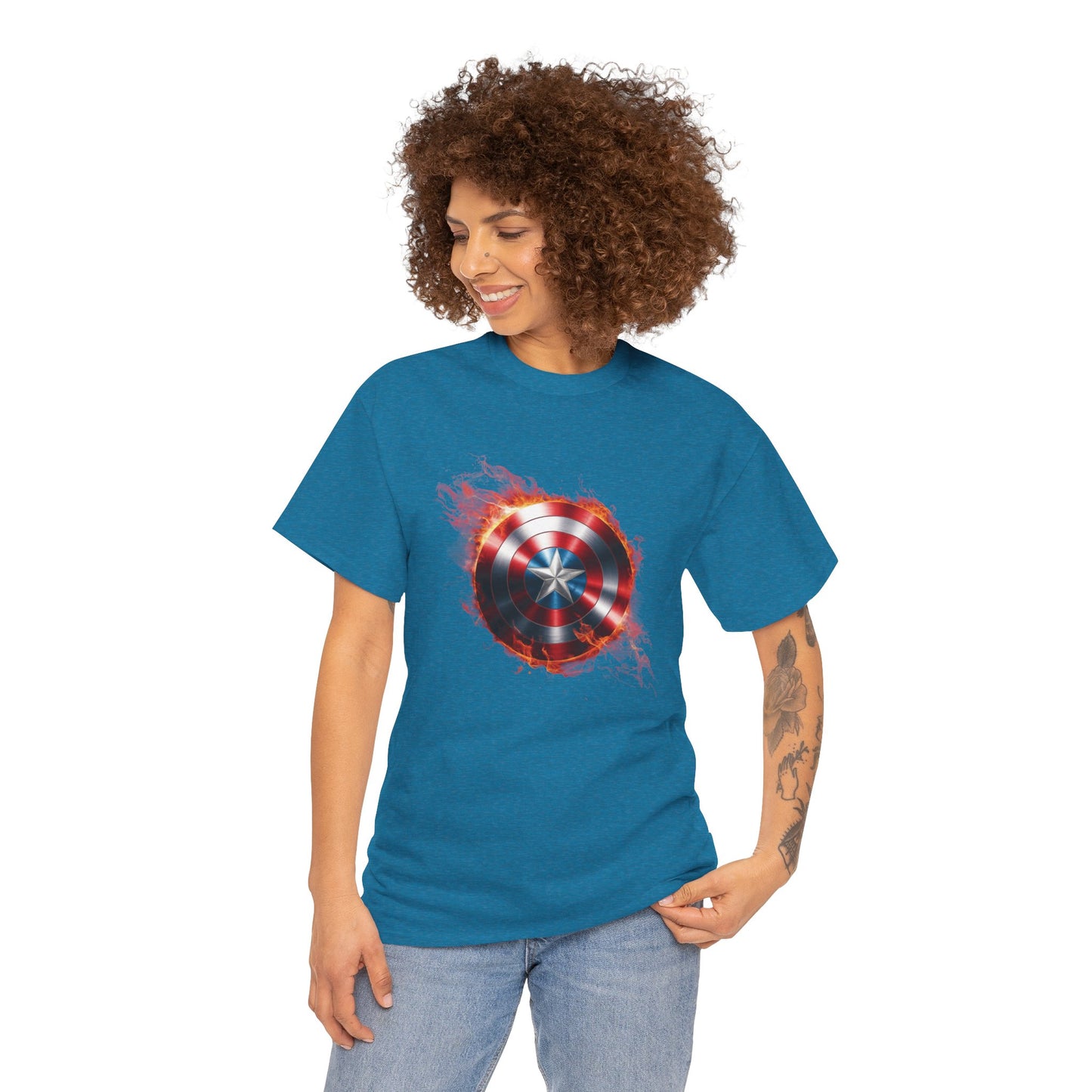 Captain America Flame Tee