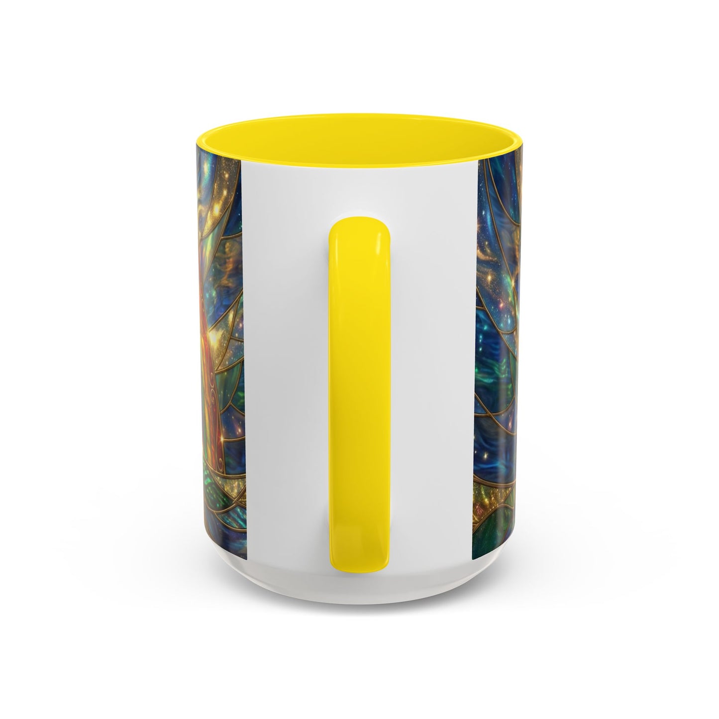 Stained Glass Pot of Gold Mug, Rainbow Coffee Cup, St Patricks Day Gift, Magical Fantasy Tea Mug, Celestial Drinkware, Lucky Irish Gift