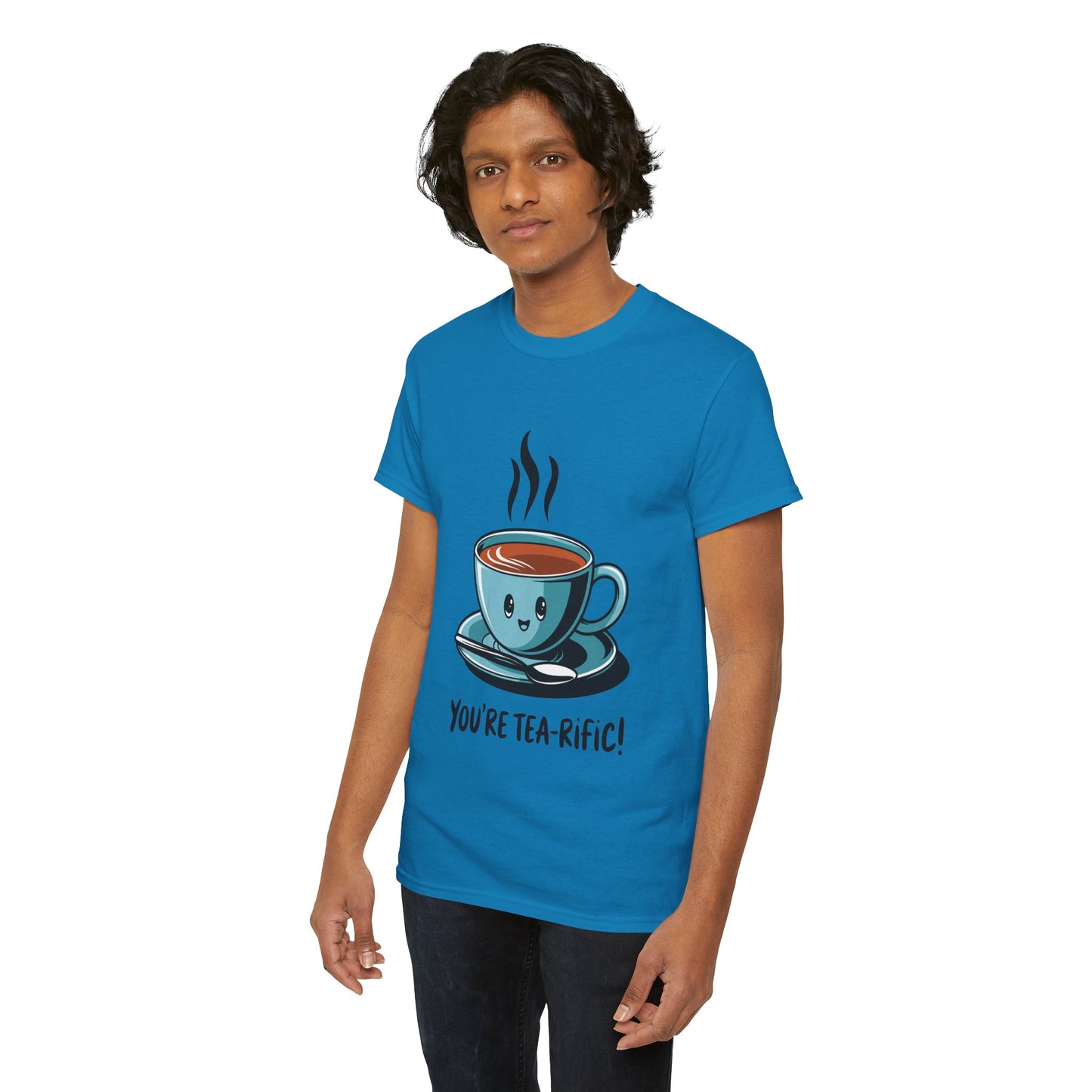 You’re Tea-Rific! Cute Tea Pun T-Shirt for Tea Lovers - Funny Gift, Kawaii Cup Graphic Tee - Unisex Soft Cotton Shirt
