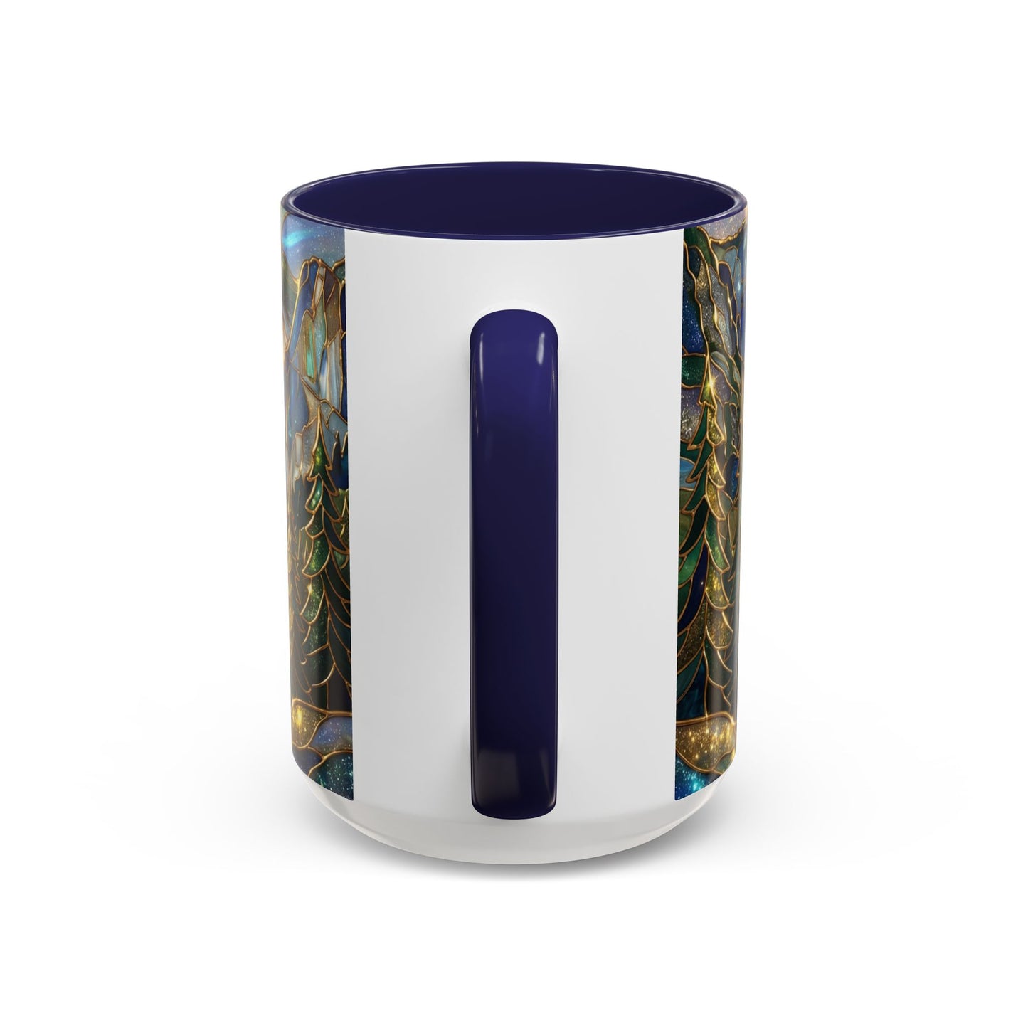 Stained Glass Yosemite Mug, Yosemite Mountain Coffee Cup, Waterfall Landscape Art Mug, Scenic Nature Mug, Yosemite Gift, Outdoor Lover Gift