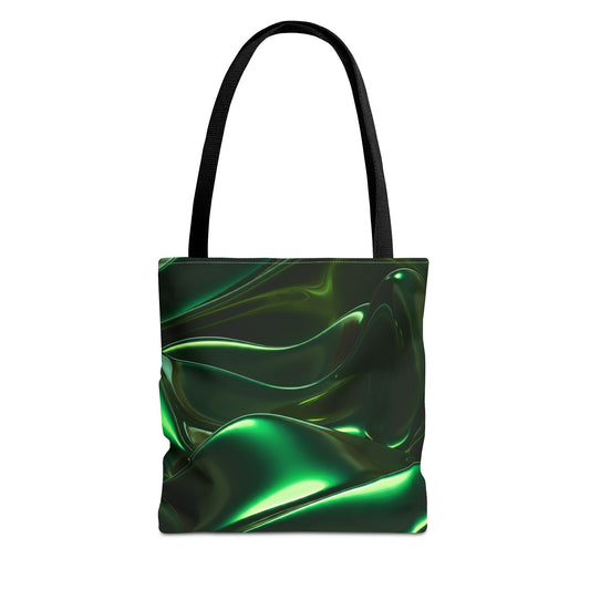 Green Metallic Tote Bag