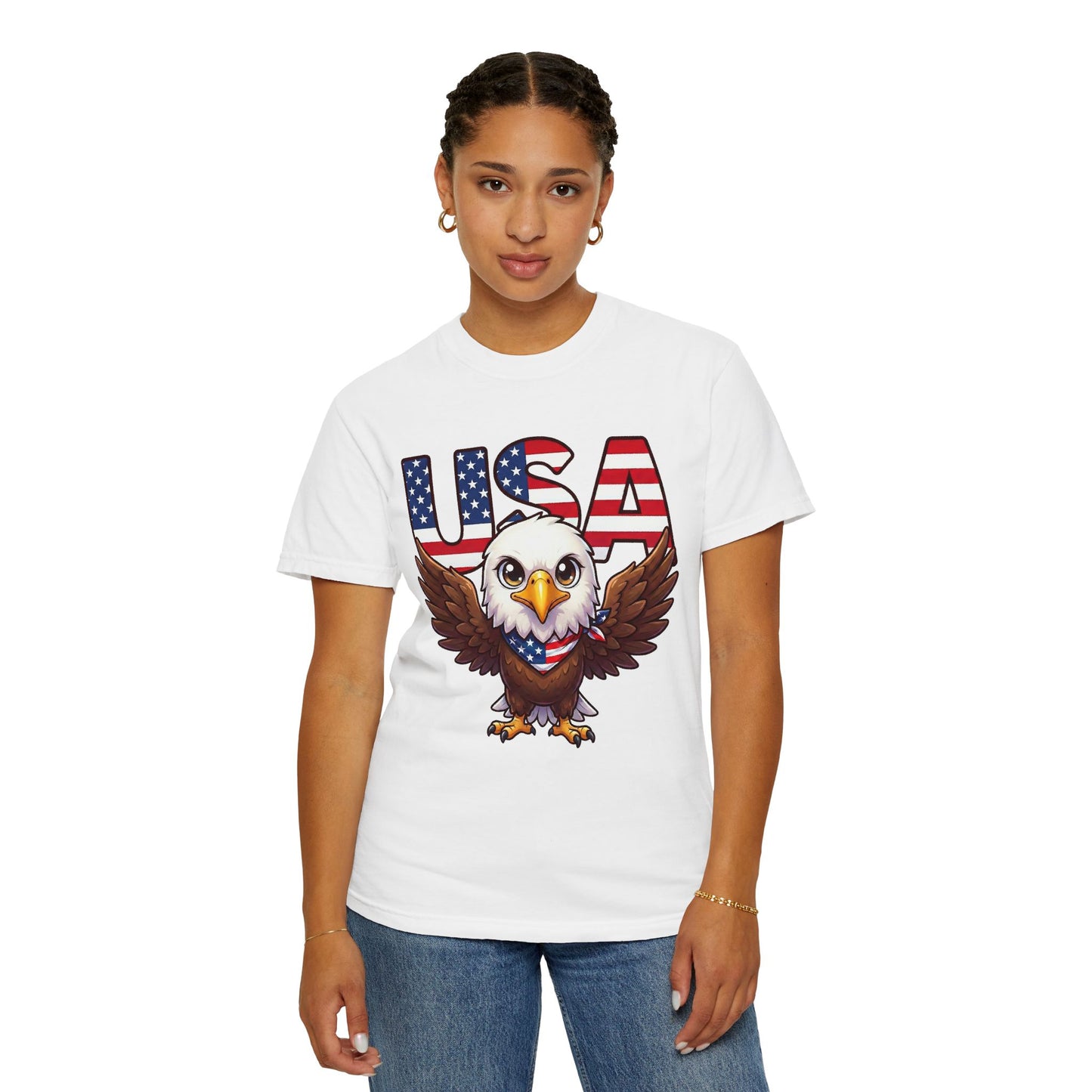 USA Eagle Shirt, Patriotic Comfort Colors Shirt, American Flag Eagle T Shirt, Fourth Of July Shirt, Freedom Graphic Tee, USA Pride Shirt