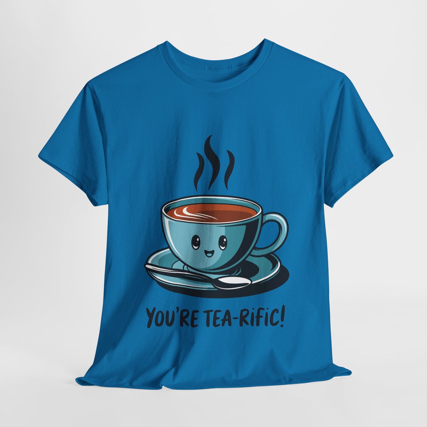 You’re Tea-Rific! Cute Tea Pun T-Shirt for Tea Lovers - Funny Gift, Kawaii Cup Graphic Tee - Unisex Soft Cotton Shirt