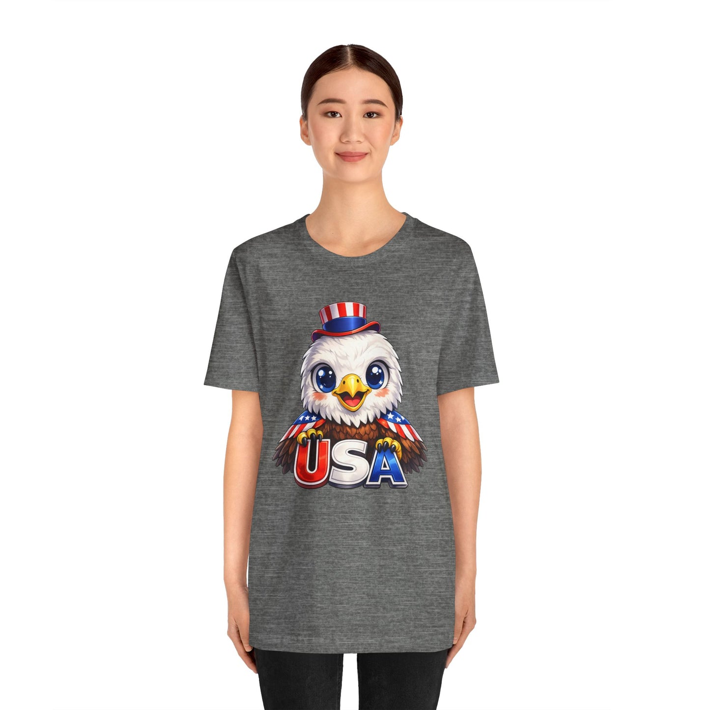 Cute USA Eagle Shirt, Patriotic Eagle T Shirt, Fourth Of July Shirt, American Flag Eagle Tee, Freedom Graphic Shirt, USA Pride Top