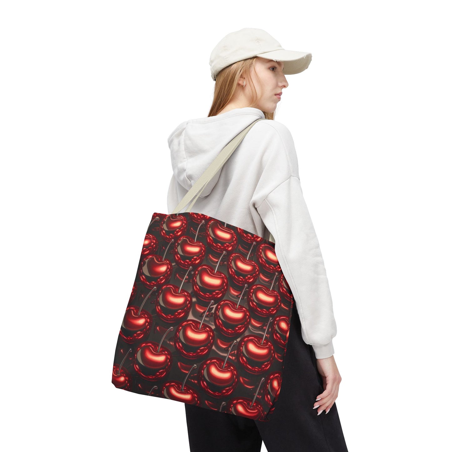 Cherry Tile Tote Bag