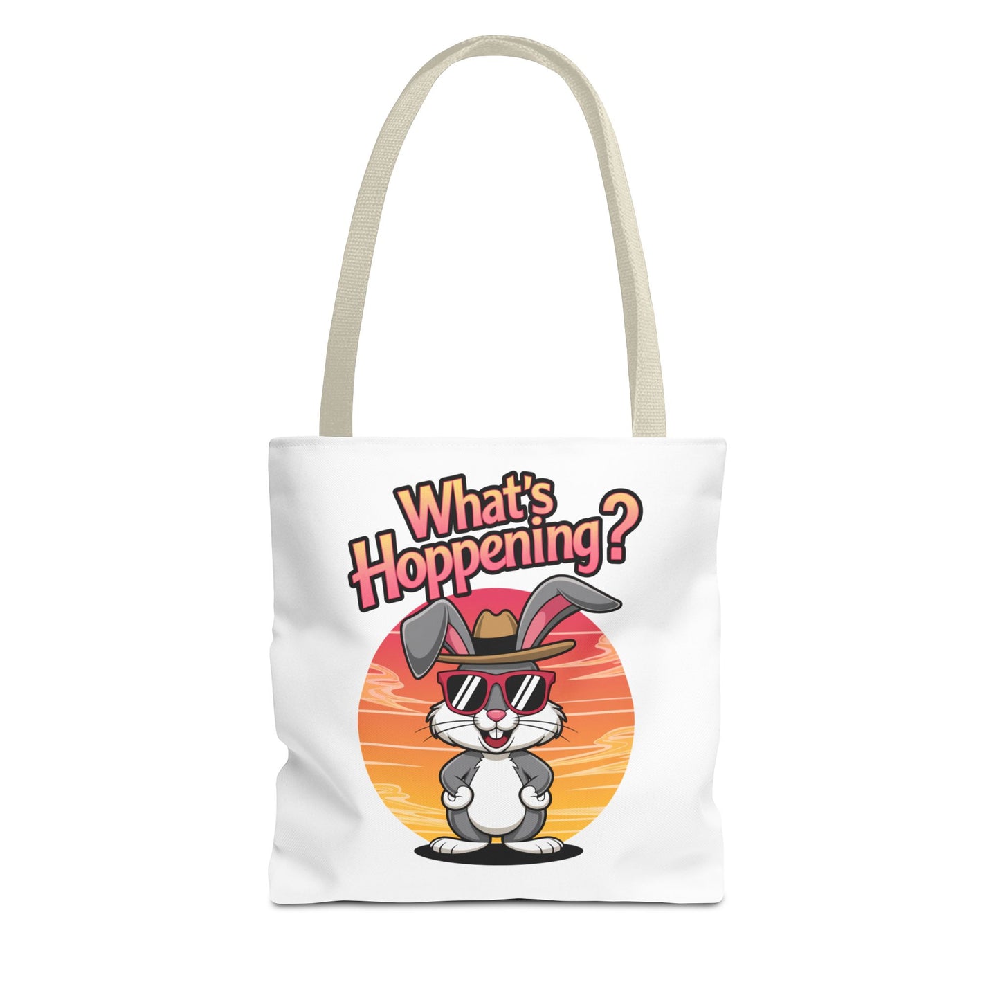 Bunny Tote Bag - 'What's Hoppening'
