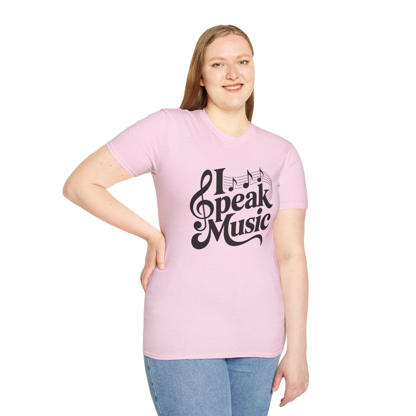 I Speak Music Shirt | Funny Music Lover T-Shirt | Gift for Musicians, Choir, Band Teachers & Music Students | Treble Clef Graphic Tee