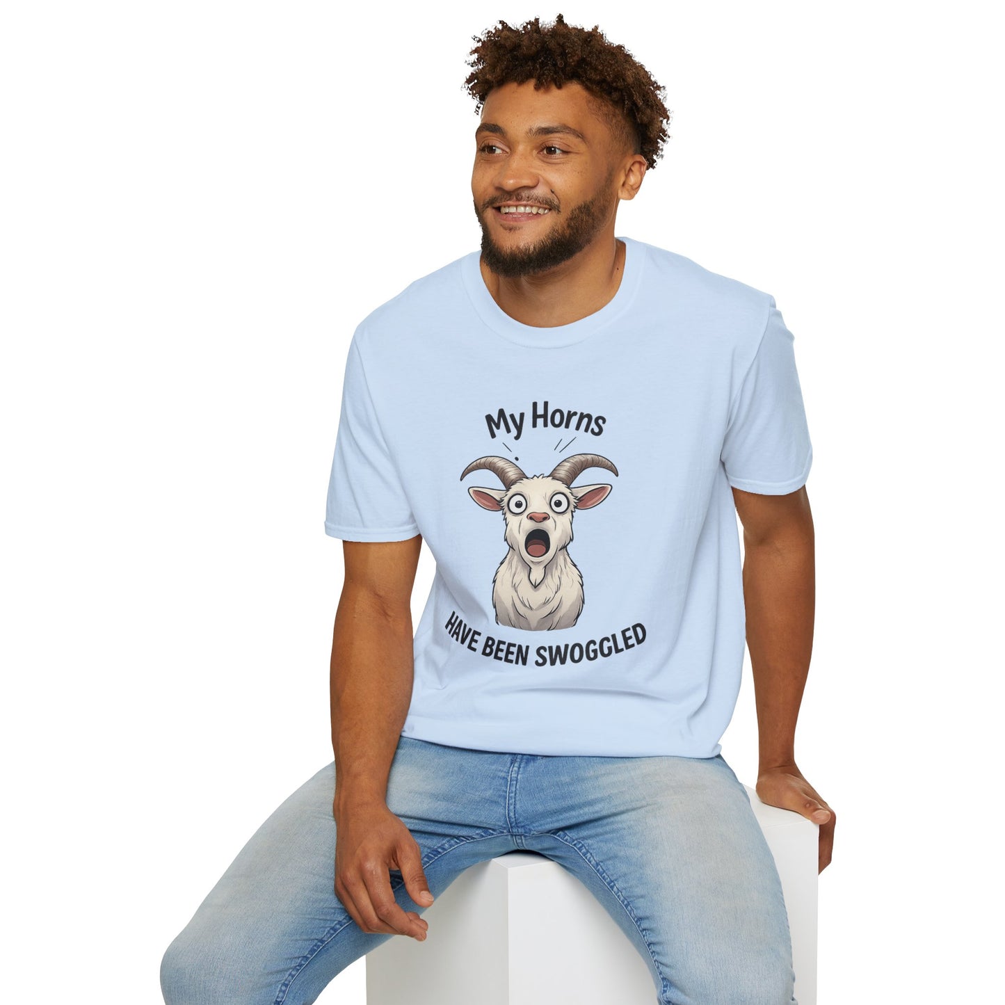 Funny Goat Shirt, Hornswoggled Shirt, My Horns Have Been Swoggled, Goat Pun T Shirt, Animal Humor Tee, Silly Wordplay Shirt