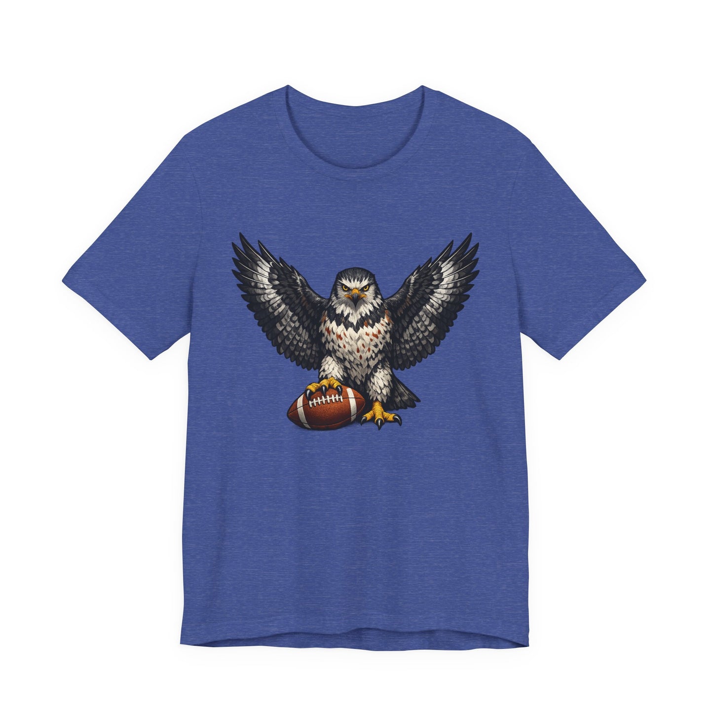 Hawk Football Shirt, Hawk Holding Football T Shirt, Hawk Mascot Tee, Football Bird Of Prey Shirt, Game Day Sports Tee, Hawk Fan Gift
