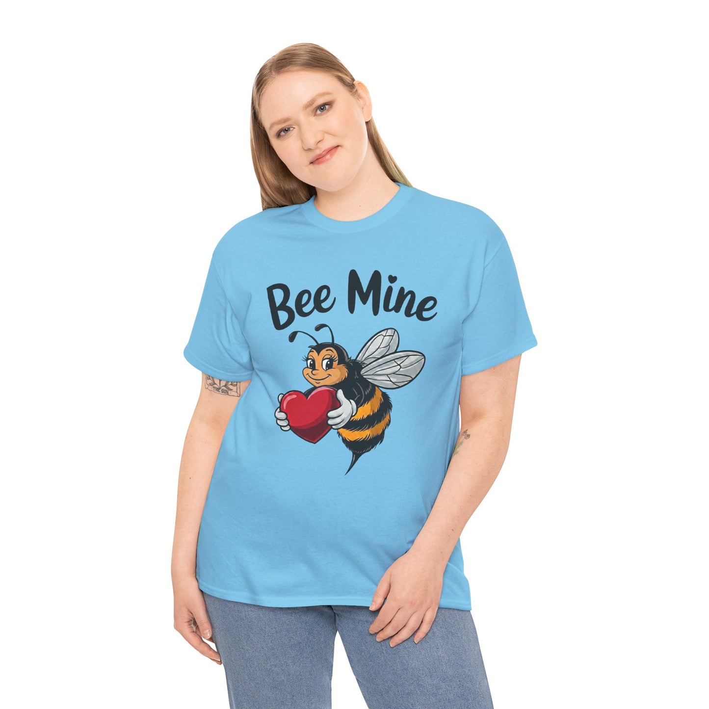 Bee Mine Shirt, Cute Valentine Shirt, Bee Love T Shirt, Funny Valentine Pun Tee, Heart Bee Graphic Shirt, Valentine Gift