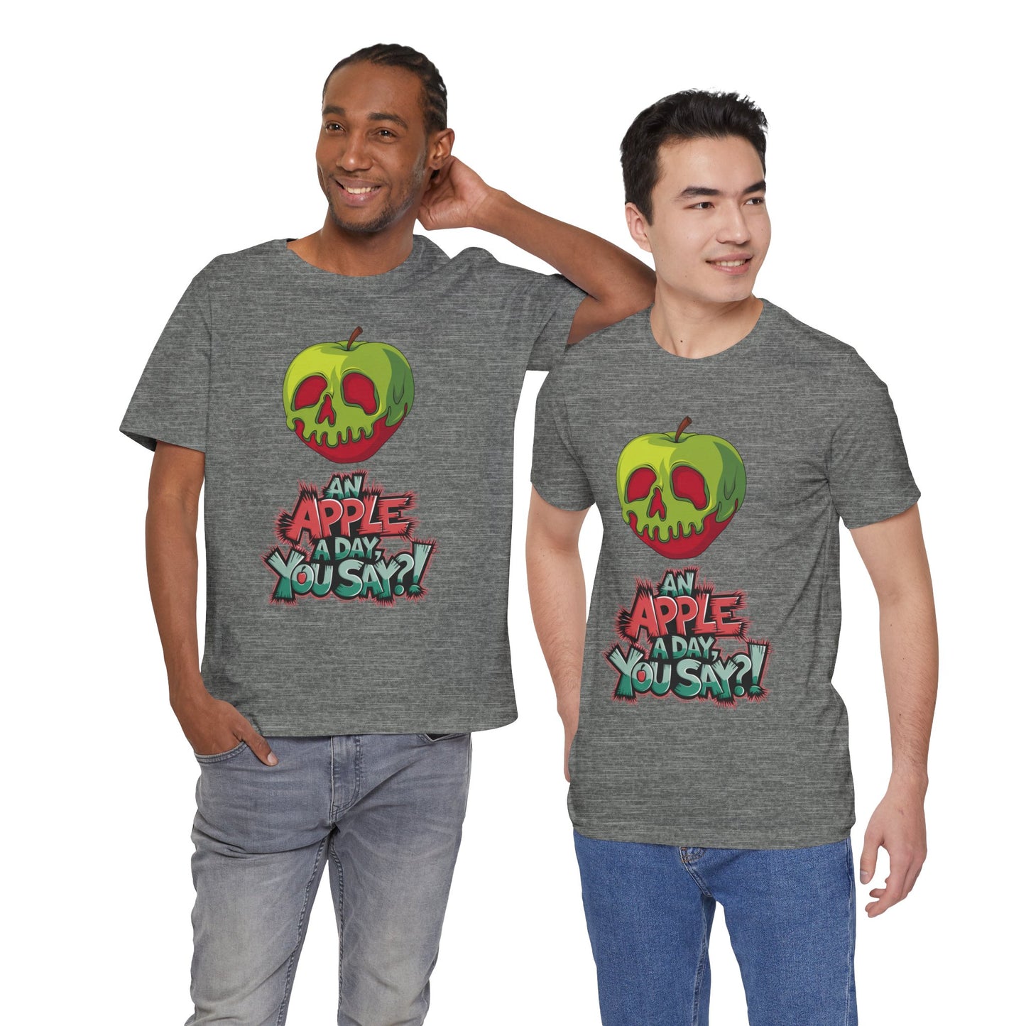 Funny Apple Skull Shirt – An Apple A Day You Say? – Grunge Fruit Tee – Y2K Nostalgia T‑Shirt – Gift for Fruit Lovers