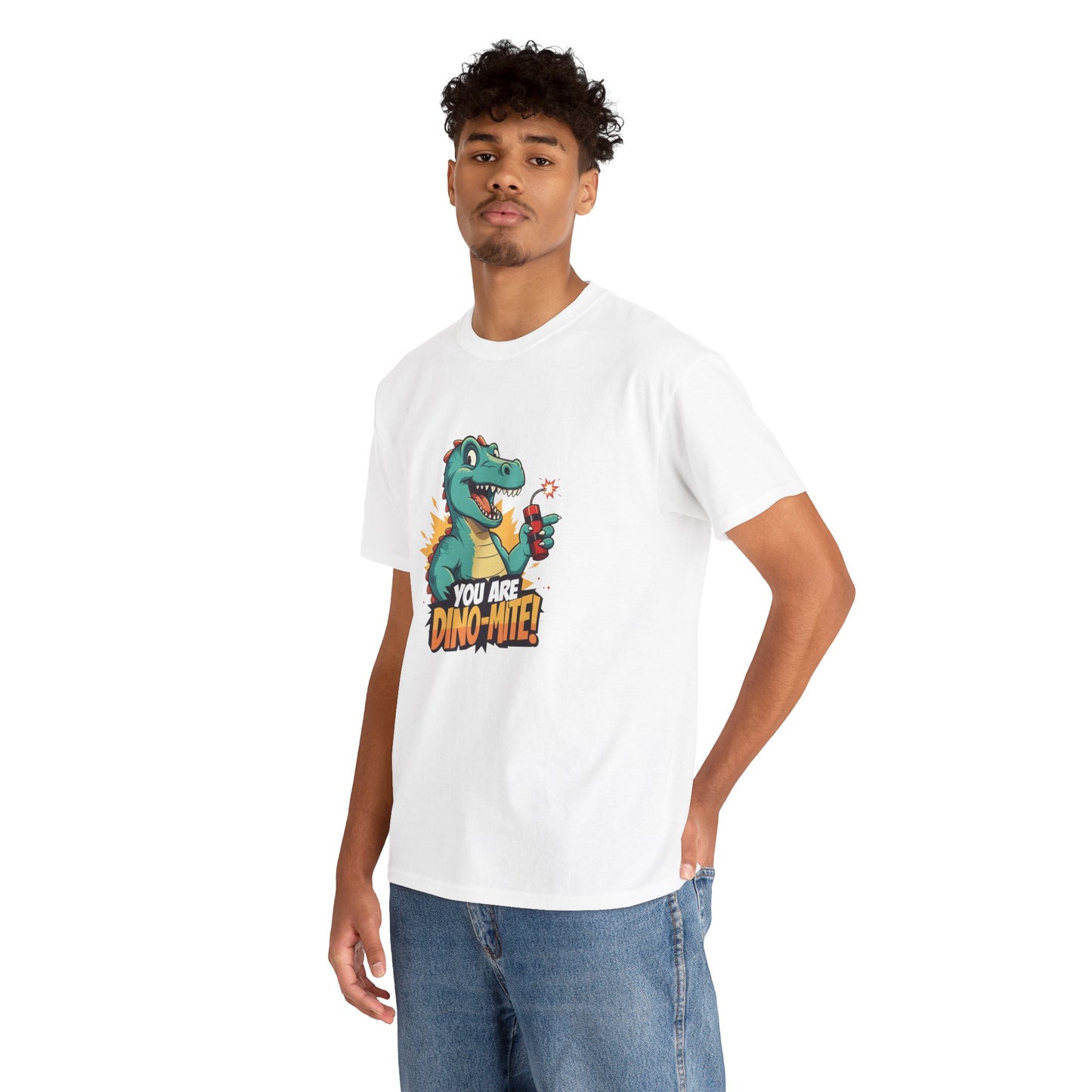 You Are Dino-Mite T-Shirt – Funny Dinosaur Graphic Tee | Cute T-Rex Shirt for Kids & Adults | Unisex Dino Lover Gift | Explosion Design