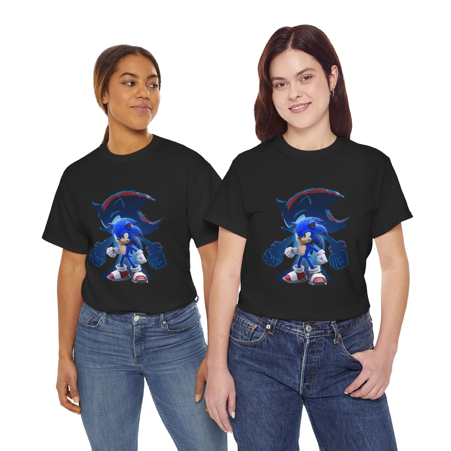 Blue Speed Hero Graphic Tee | Retro Gaming Legend T-Shirt | Fan Inspired Gamer Apparel | Cool Vintage Style Unisex Shirt for Adults & Teens