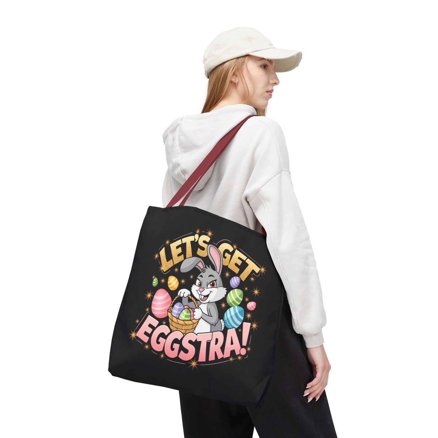 Easter Bunny Tote Bag - 'Leg's Get Eggstra'