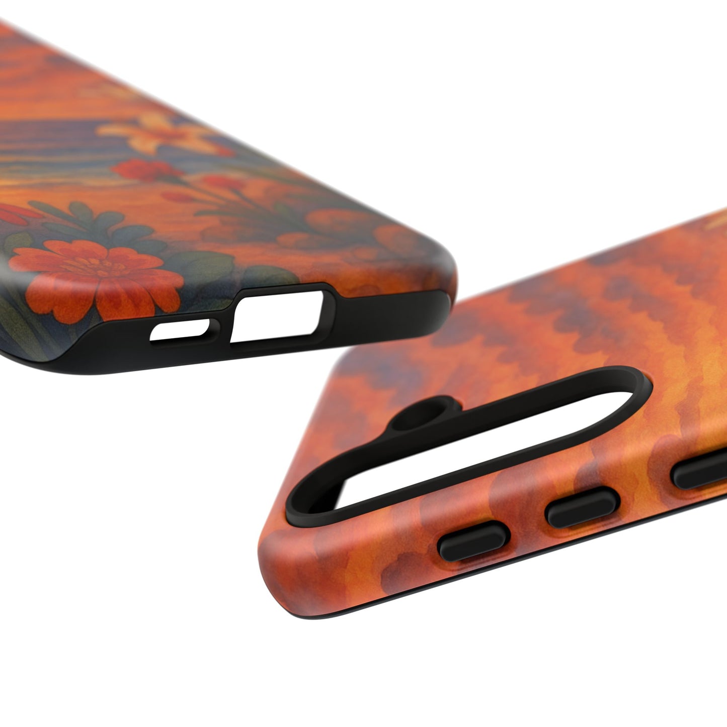 Samsung Case - Floral Ocean Sunset Watercolor Nautical Phone Case Beach Samsung Case Ocean Sunset Theme