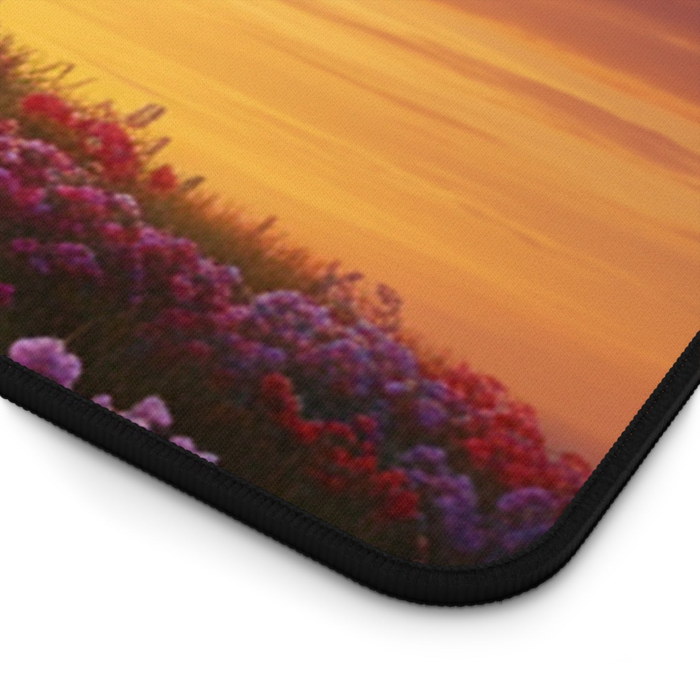 Desk Mat - Cross on a Hill DaVinci Style Christian Mouse Pad Religious Decor Spiritual Desk Mat Gift for Believers