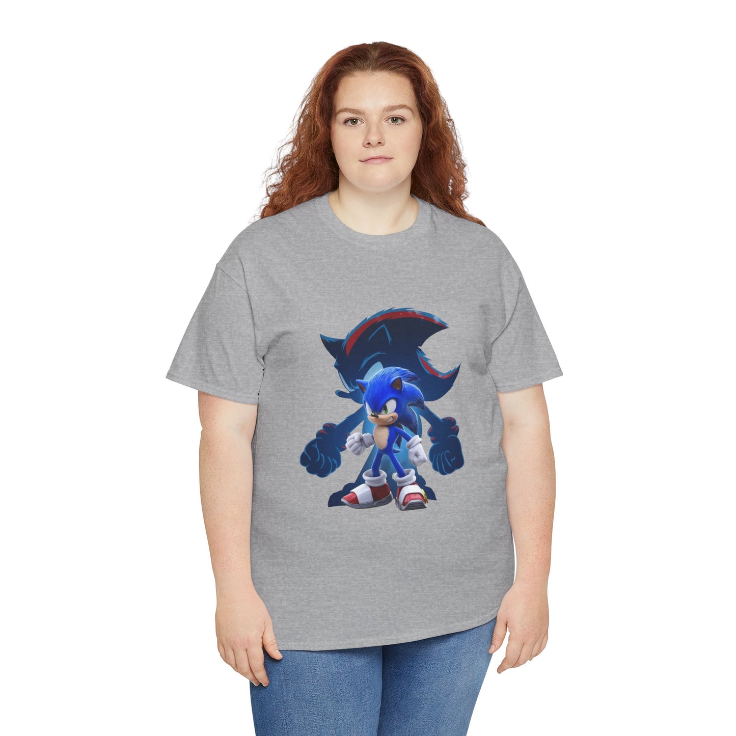 Blue Speed Hero Graphic Tee | Retro Gaming Legend T-Shirt | Fan Inspired Gamer Apparel | Cool Vintage Style Unisex Shirt for Adults & Teens