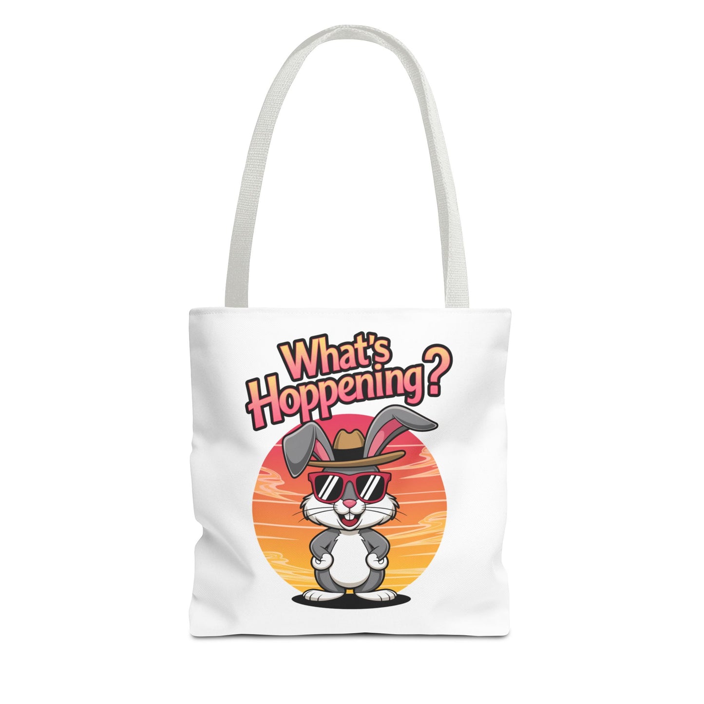 Bunny Tote Bag - 'What's Hoppening'