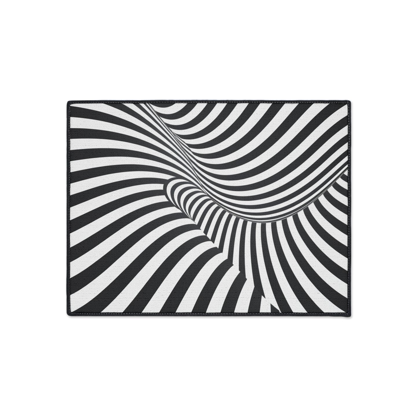 Floor Mat, Black and White Striped Rug, Non-Slip Kitchen Mat, Cute Welcome Mat, Home Decor Accent