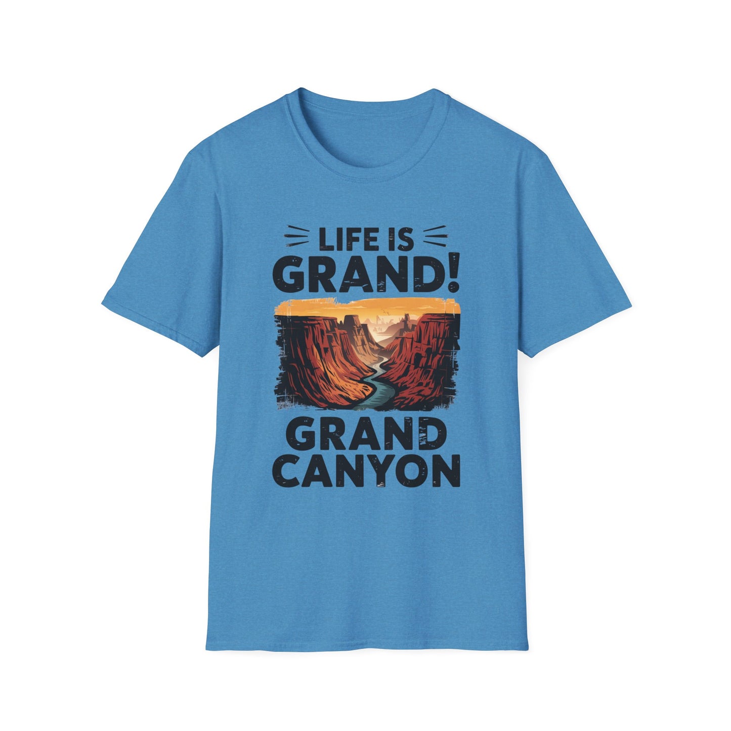 Life is Grand T-Shirt – Grand Canyon Graphic Tee | Funny National Park Shirt | Arizona Souvenir | Unisex Hiking Travel Gift Tee