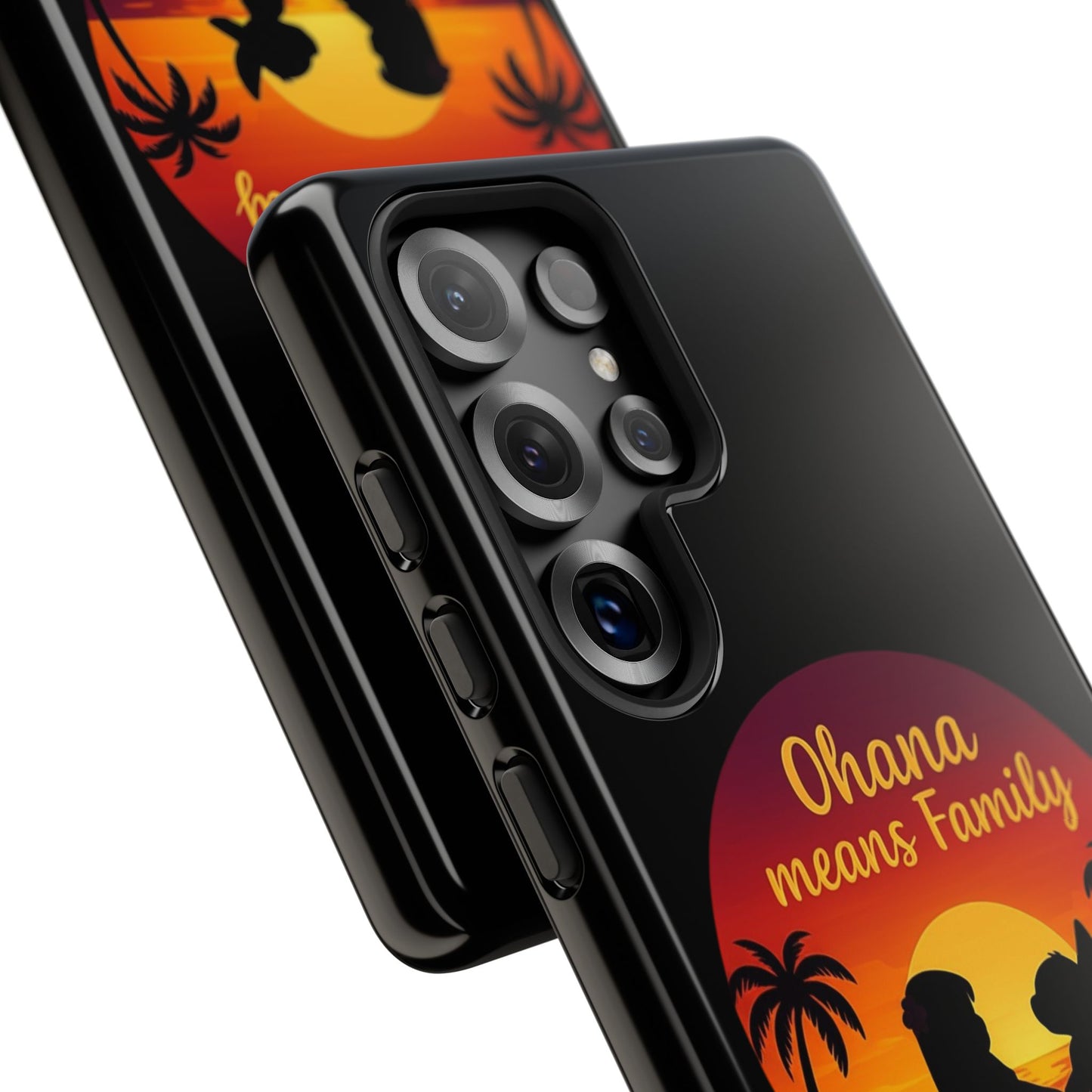 Ohana Means Family Samsung Case – Cute Hawaii Sunset Phone Cover – Lilo and Stitch-Inspired Gift – Protective Case for Galaxy S Series