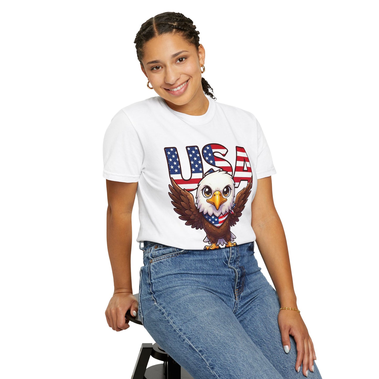 USA Eagle Shirt, Patriotic Comfort Colors Shirt, American Flag Eagle T Shirt, Fourth Of July Shirt, Freedom Graphic Tee, USA Pride Shirt