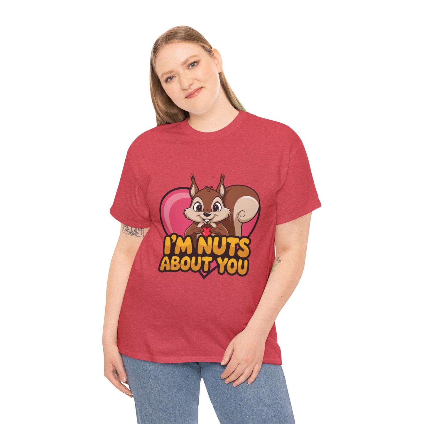 I’m Nuts About You Shirt, Funny Valentine Shirt, Squirrel Love T Shirt, Cute Animal Pun Tee, Valentine Gift For Him Her