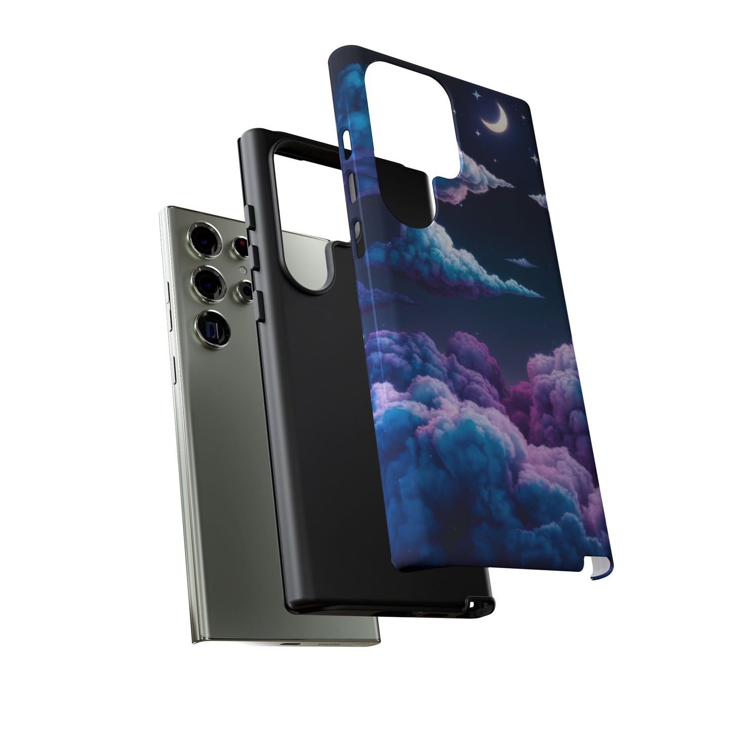 Dreamy Clouds & Moon Tough Samsung Galaxy Case