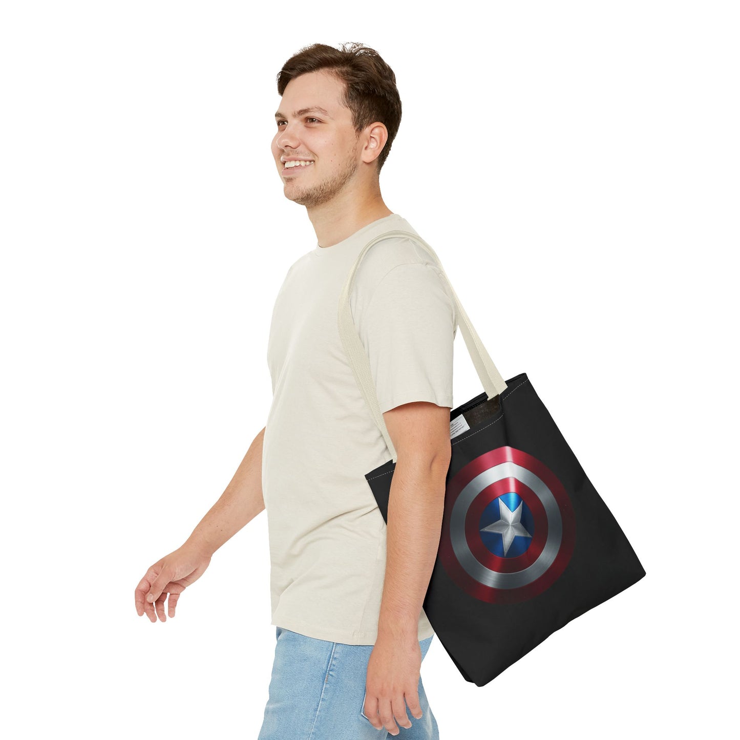 Heroic Shield Tote Bag - Stylish Marvel-Inspired Carryall for Fans