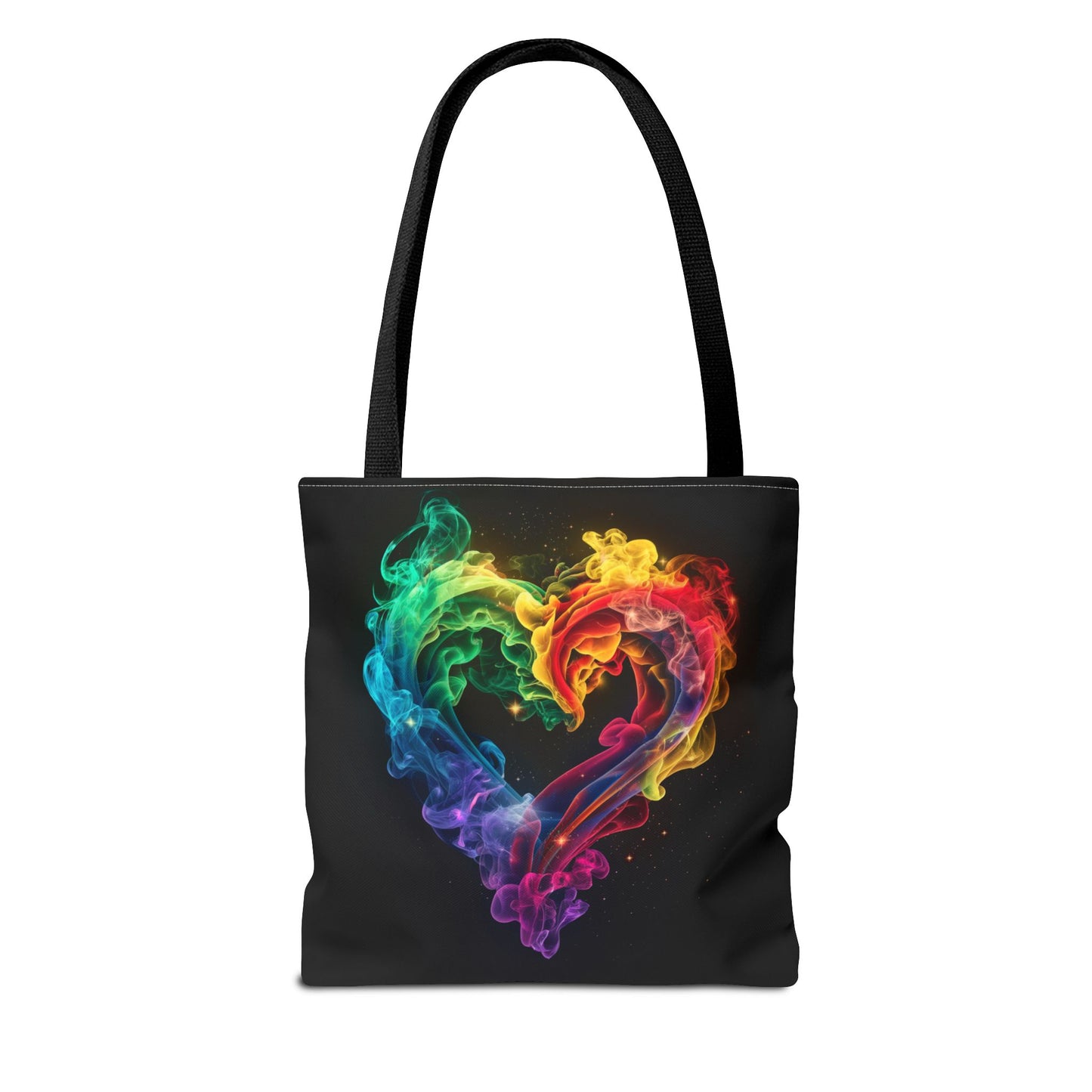 Colorful Smoke Heart Tote