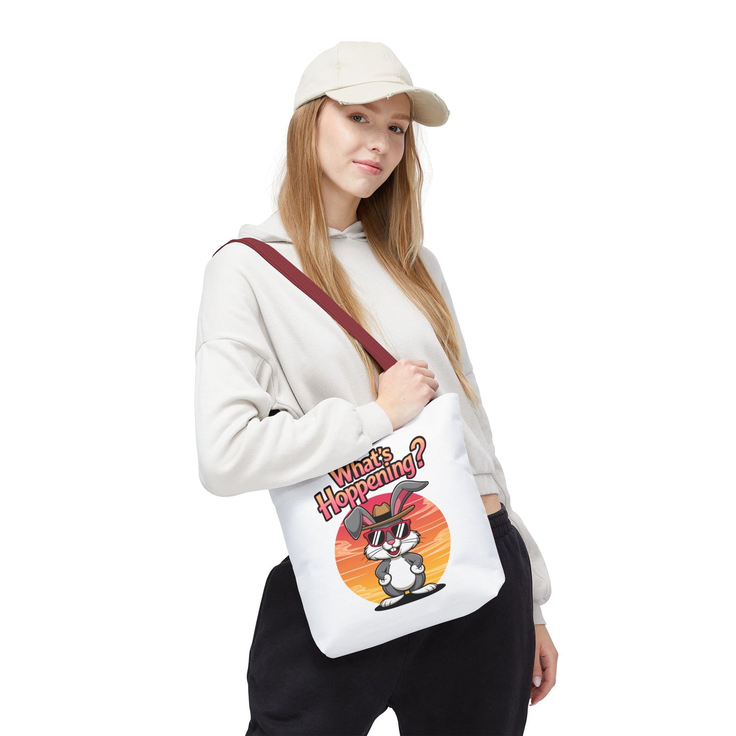 Bunny Tote Bag - 'What's Hoppening'