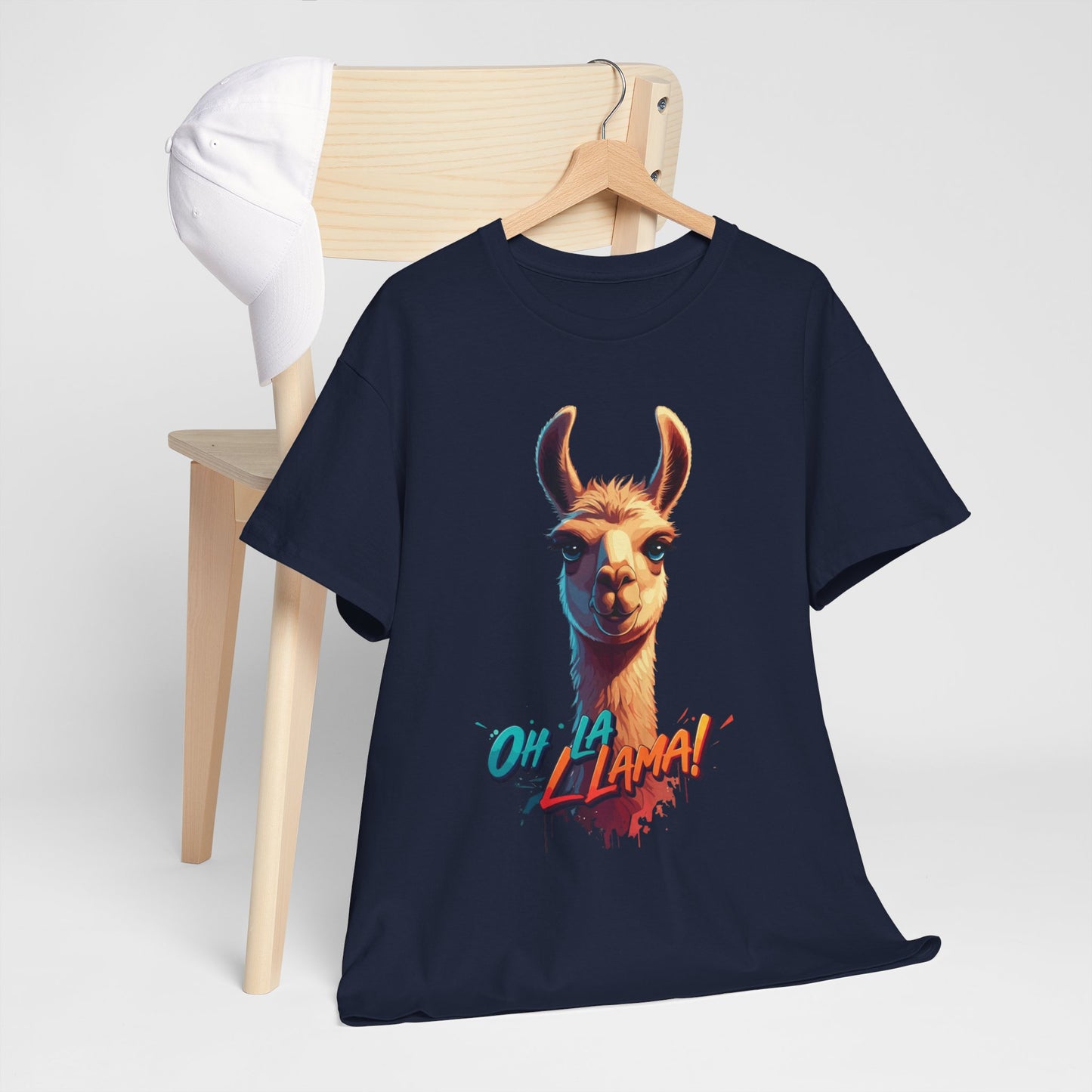 Oh la Llama Graphic Tee | Fun Llama T-Shirt, Cute Animal Lover Shirt, Llama Lover Gift, Quirky Party Tee, Trending Llama Fashion