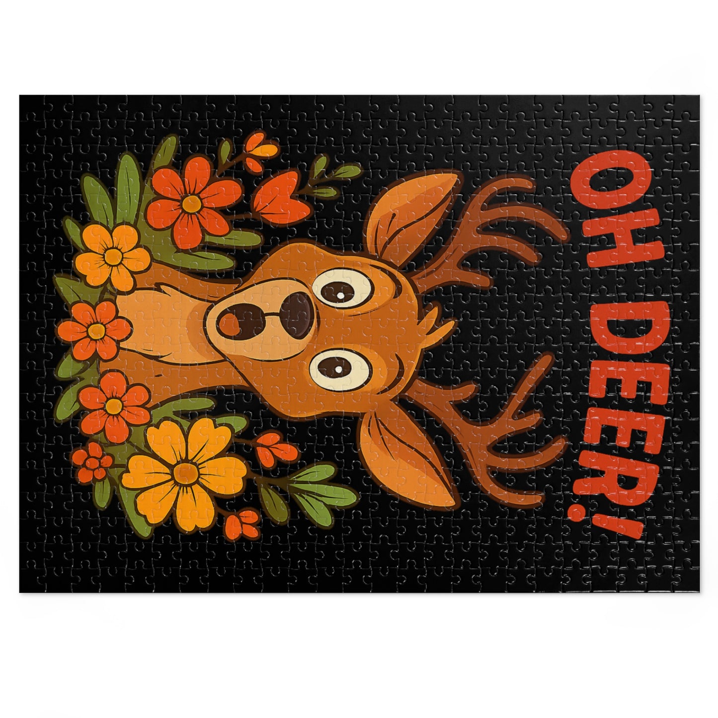 Jigsaw Puzzle - Oh Deer Animal Puzzle Deer Game Family Fun Night
