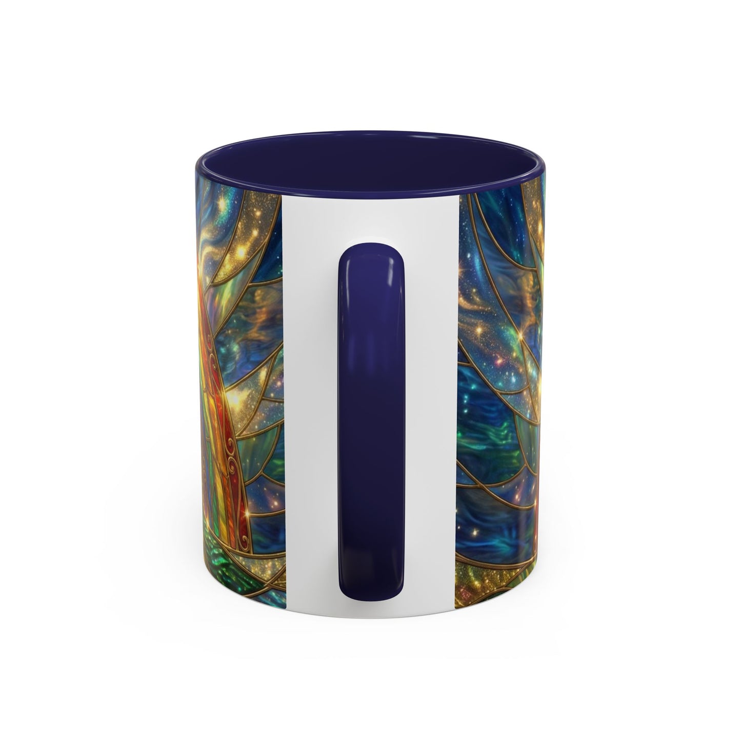 Stained Glass Pot of Gold Mug, Rainbow Coffee Cup, St Patricks Day Gift, Magical Fantasy Tea Mug, Celestial Drinkware, Lucky Irish Gift