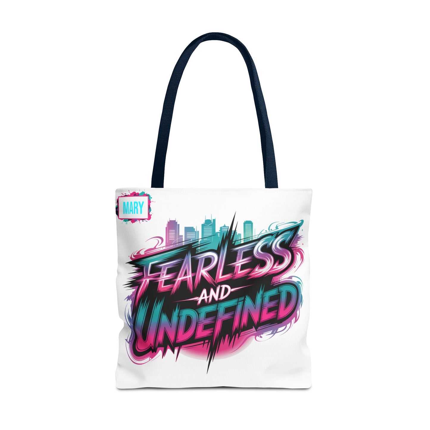 Custom Name Tote Bag | Fearless and Undefined Design | K-Pop Inspired Gift for Fans | Personalized Bold Aesthetic Bag | Trendy Streetwear Tote