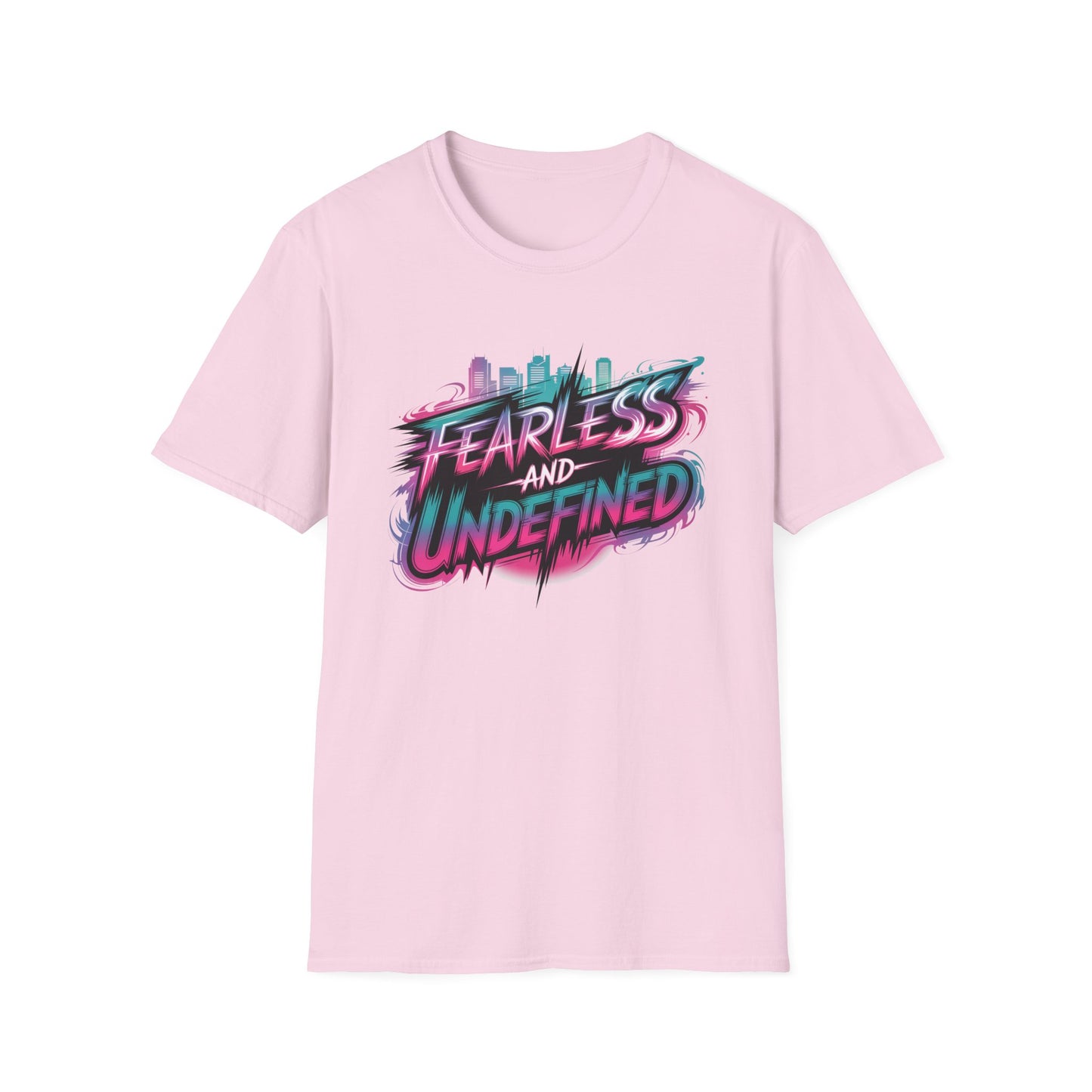 Fearless And Undefined T-Shirt, KPop Anime Inspired Shirt, Bold Motivational Tee, Neon Graphic Top, Empowering Streetwear For Fans And Dreamers