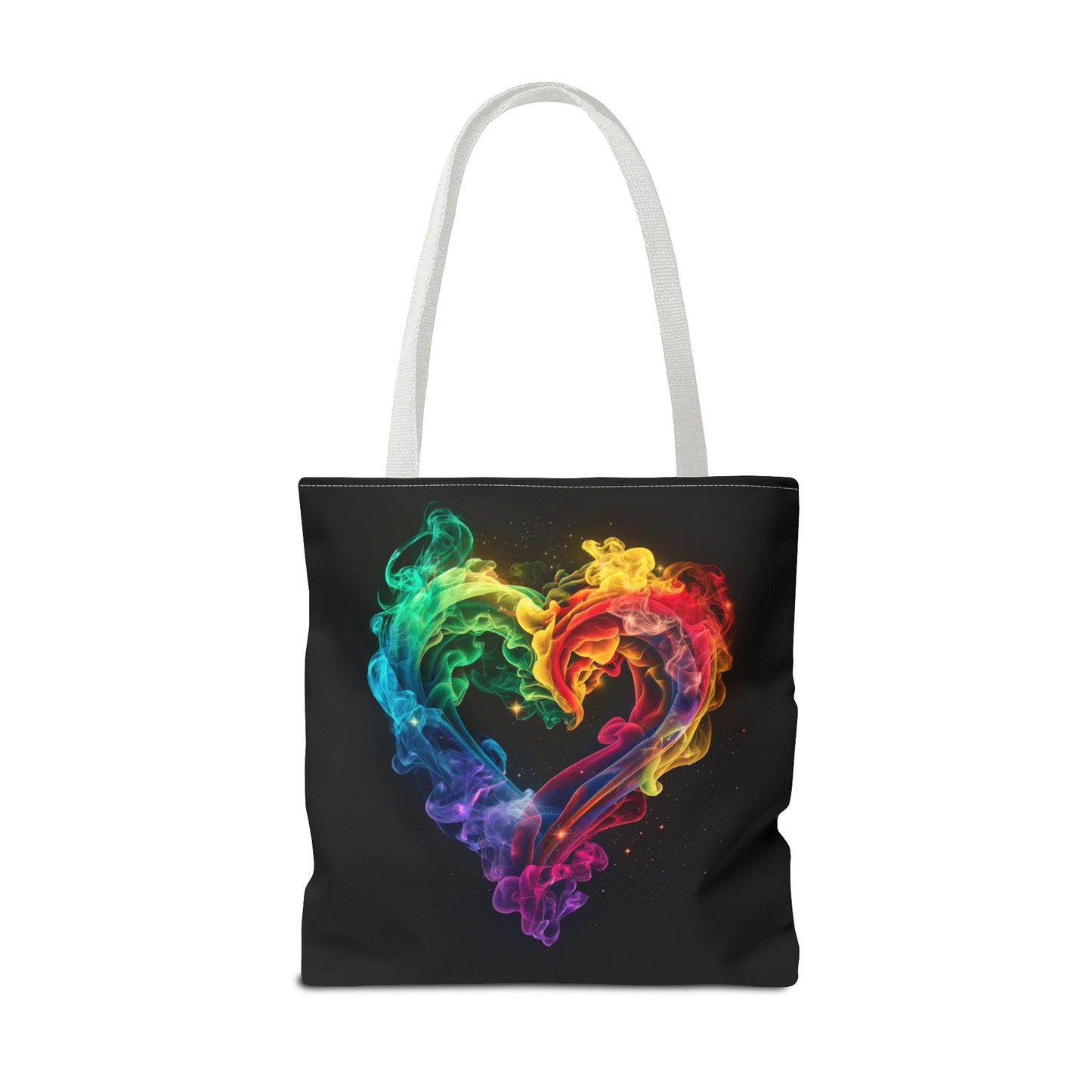 Colorful Smoke Heart Tote
