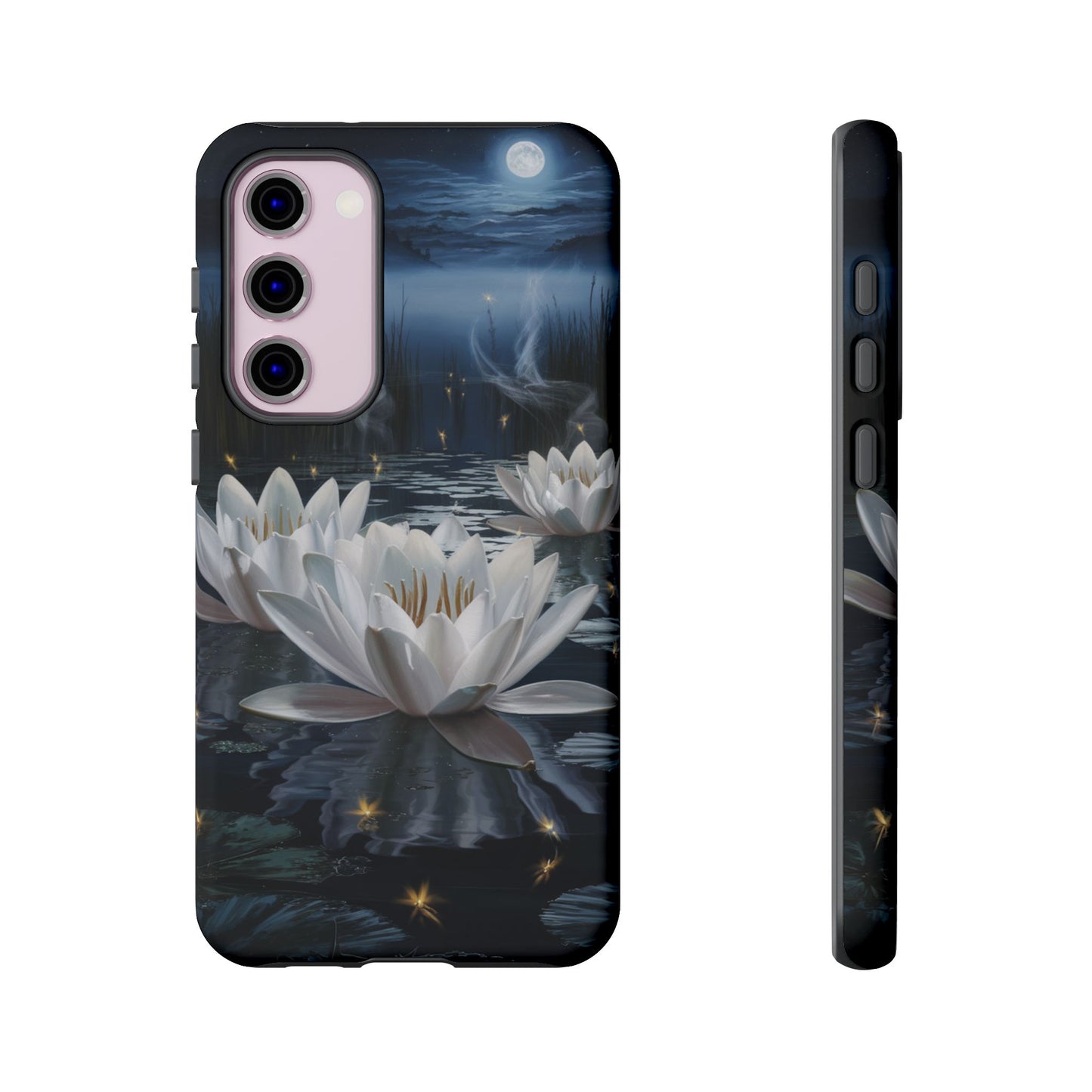 Samsung Galaxy Tough Case - Water Lillies Moonlit Sky Phone Cover