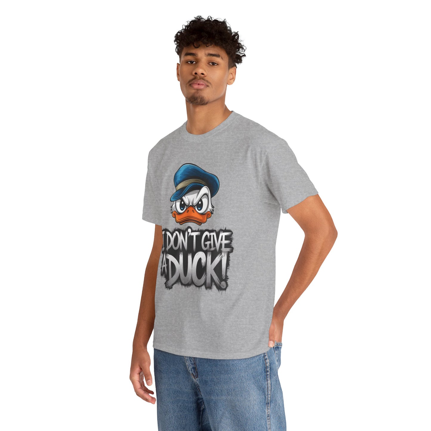 I Don’t Give a Duck Shirt – Funny Grumpy Duck Tee – Sarcastic Animal Graphic Shirt – Unisex Gift for Duck Lovers & Meme Fans