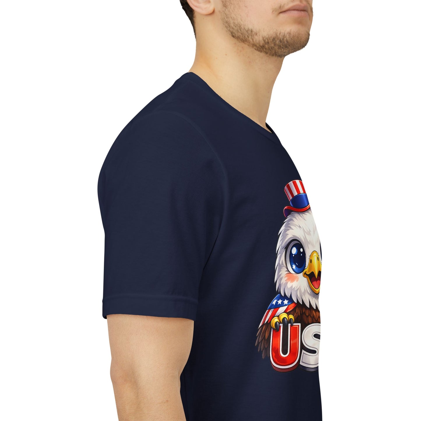 Cute USA Eagle Shirt, Patriotic Eagle T Shirt, Fourth Of July Shirt, American Flag Eagle Tee, Freedom Graphic Shirt, USA Pride Top