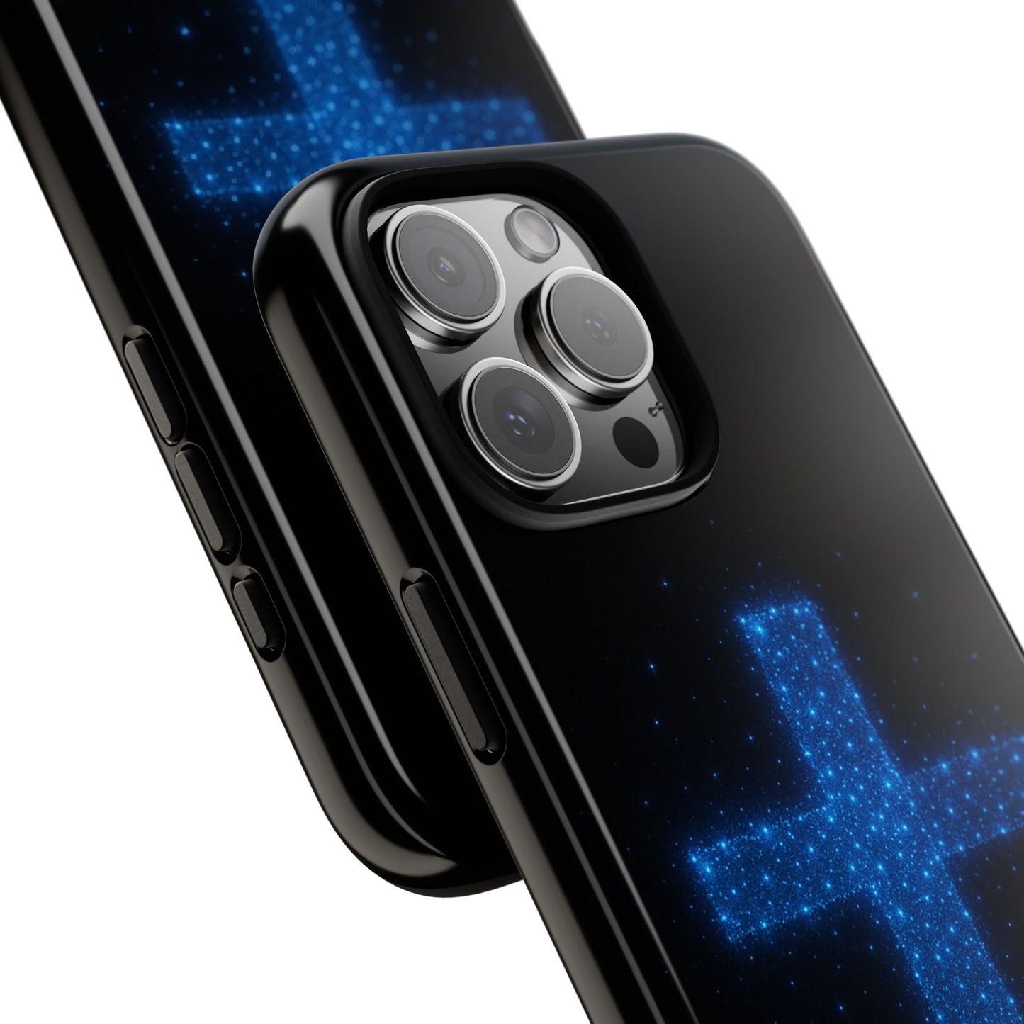 iPhone Case - Bioluminescent Cross Design Christian Phone Case Spiritual iPhone Case Gift for Believers