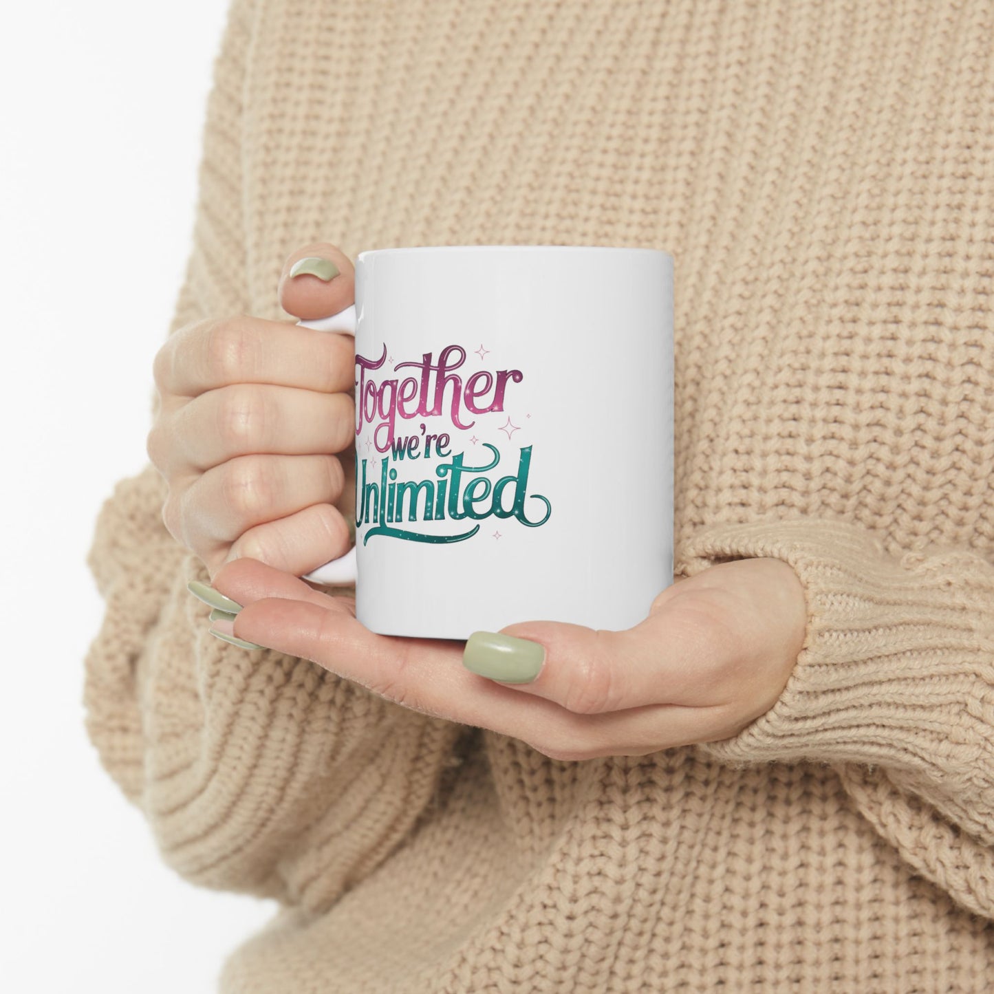 Together We’re Unlimited Mug – Wicked Musical Inspired Gift, Broadway Theater Quote Coffee Cup, Friendship Empowerment Mug, 11oz & 15oz