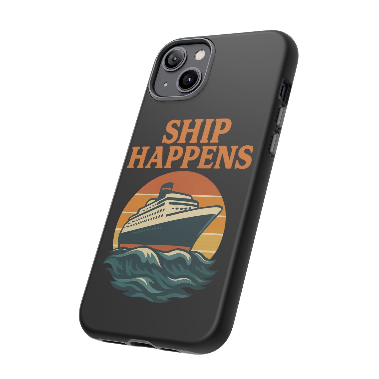 iPhone Case Ship Happens Sunset Cruise Case Gift for Travel Lovers Nautical Phone Case Cruise Accessory